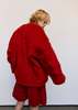 JW ANDERSON Oversized V-Neck Cardigan - Red - Thumbnail 2