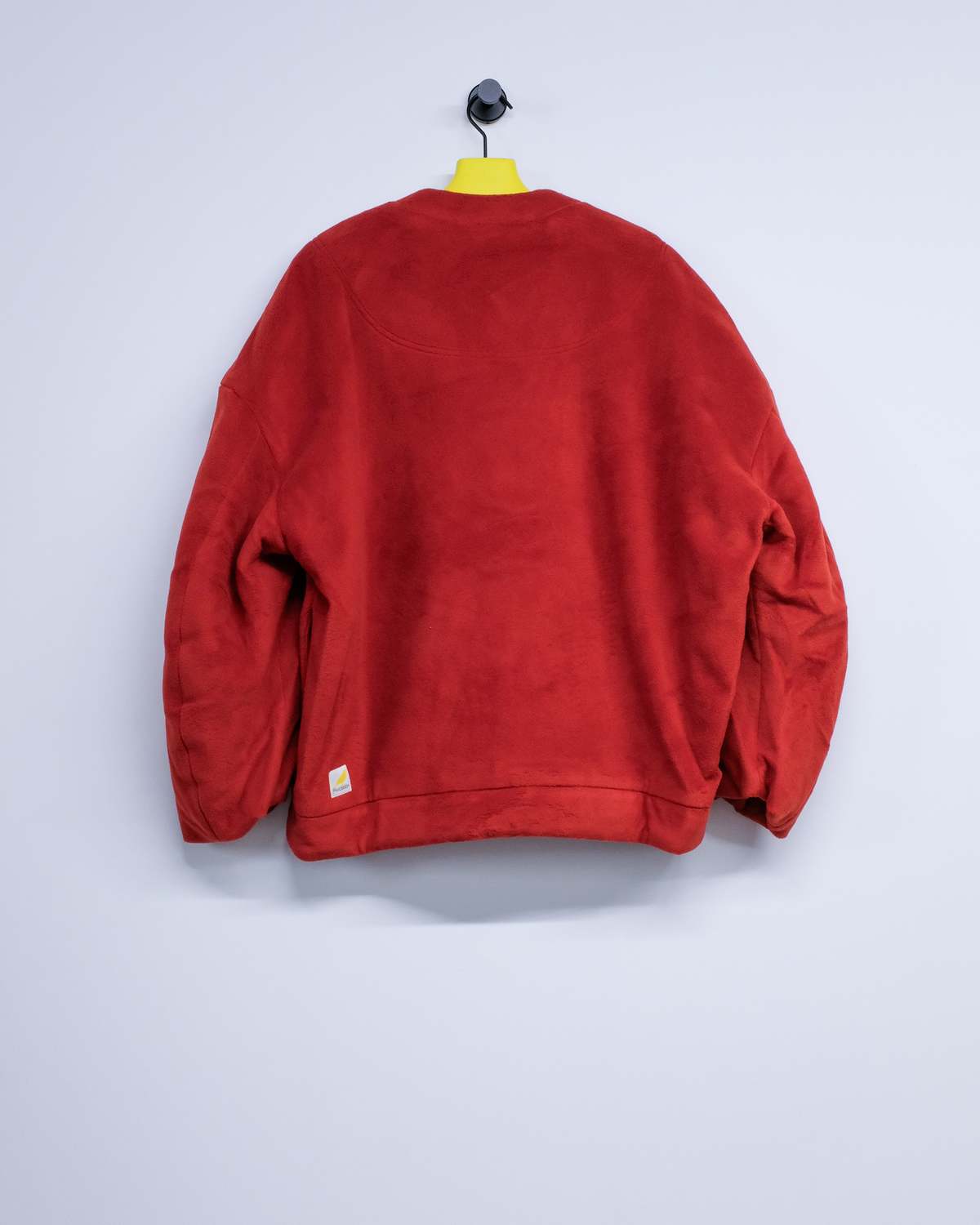 JW ANDERSON Oversized V-Neck Cardigan - Red - Image 8 of 8