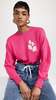 isabel marant etoile Marisans Mixed Cotton Logo Sweater - Orchid - Thumbnail 2