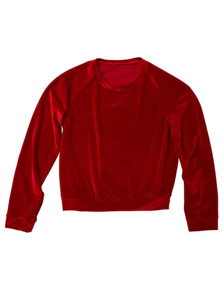 Simone Wild Velvet Raglan Sweater - Navy/Taupe | Garmentory