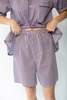 Vintage Striped Lounge Set - Purple - Thumbnail 5