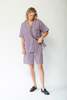 Vintage Striped Lounge Set - Purple - Thumbnail 7