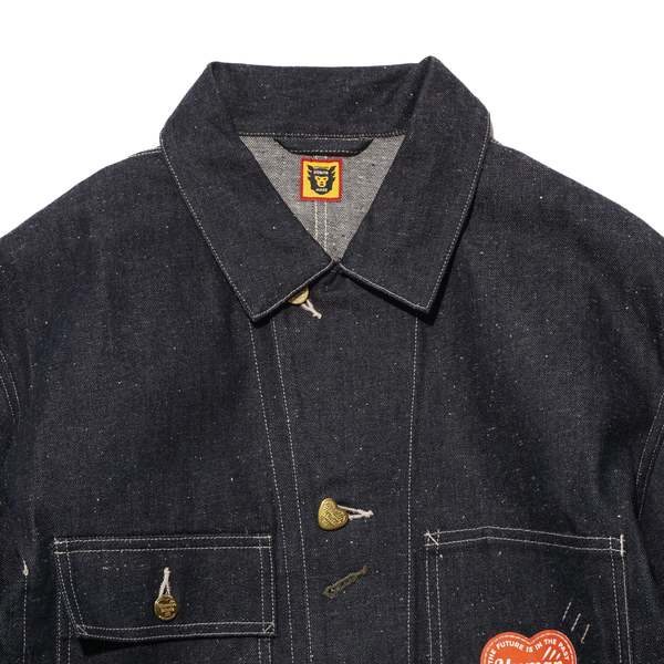 ジャケット・アウター DENIM COVERALL PAST Human Made Past Denim Coverall Jacket - Indigo | Garmentory