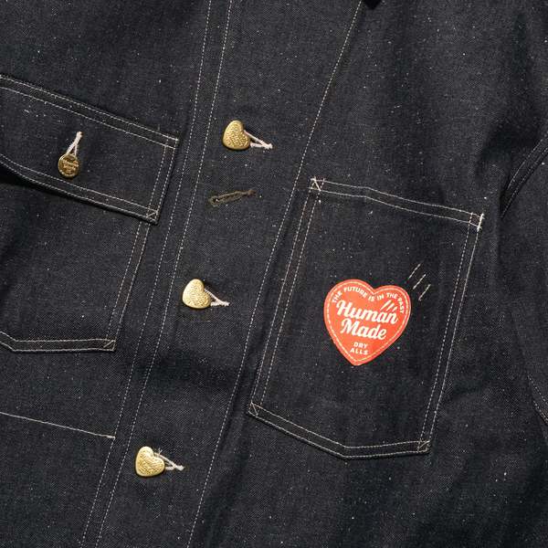 ジャケット・アウター DENIM COVERALL PAST Human Made Past Denim Coverall Jacket - Indigo | Garmentory