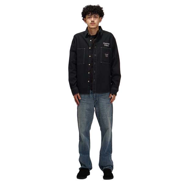 Human Made Stitch Work Shirt - Black | Garmentory