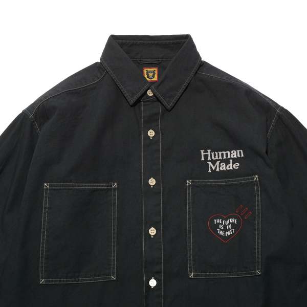 Human Made Stitch Work Shirt - Black | Garmentory