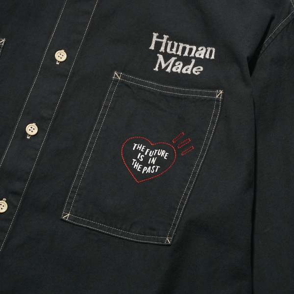 Human Made Stitch Work Shirt - Black | Garmentory