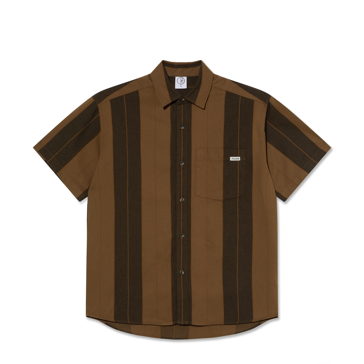 トップス Polar Skate Co. Stripe Polo Shirt Brown Polar Skate Co. Stripe Polo Shirt - Brown | ANDJOY | Skateboard