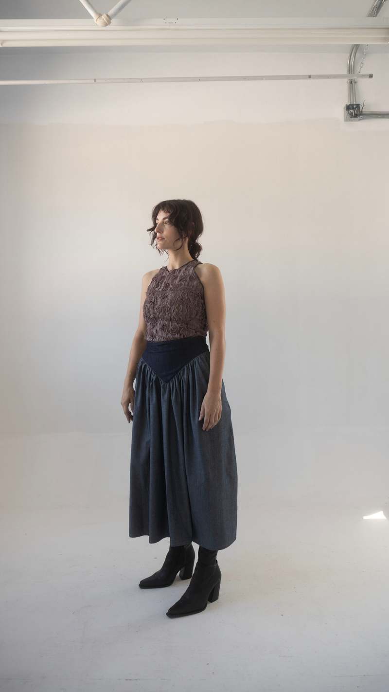 Rightful Owner Rosette Mesh Ballet Set - Gray