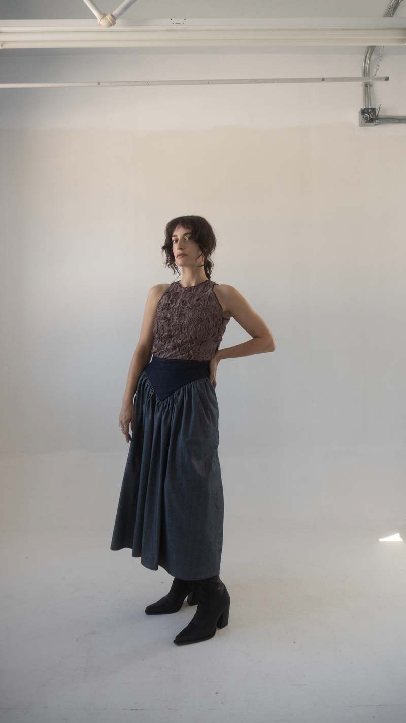 Rightful Owner Rosette Mesh Ballet Set - Gray