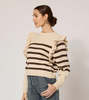 Cleobella Blair Sweater - Cream/Brown - Thumbnail 3