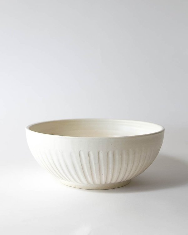 Judy Jackson White Serving Bowl Judy Jackson White Serving Bowl