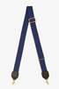 Clare V. Adjustable Webbing Stap - Navy Blue/Tonal Dj Vu - Thumbnail 1