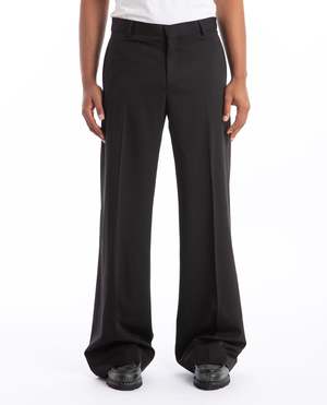 CMMN SWDN Otto Wide Leg Trousers - Black | Garmentory