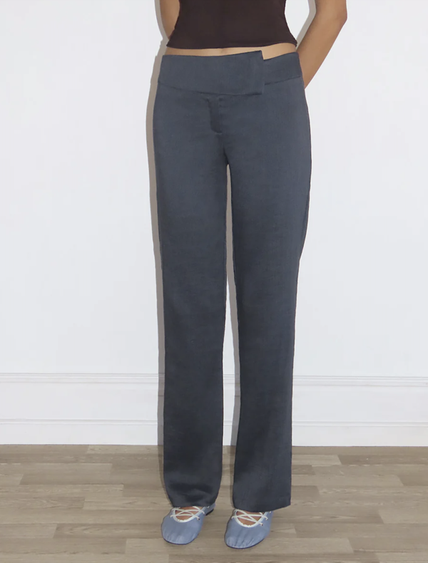 PALOMA WOOL｜CHINO PANTS (Dip (SO3304-grey)) Paloma Wool Dip Pant - Dark Grey | Garmentory