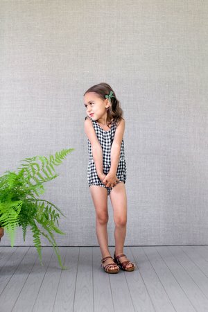 KIDS Soor Ploom Lois Playsuit - Gingham | Garmentory