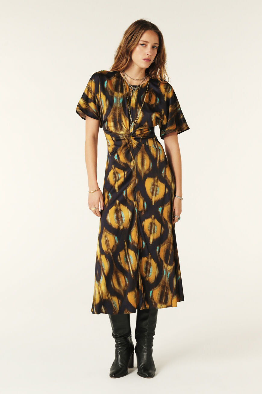 ba&sh Soliet Mid Length Dress - Bleunuit