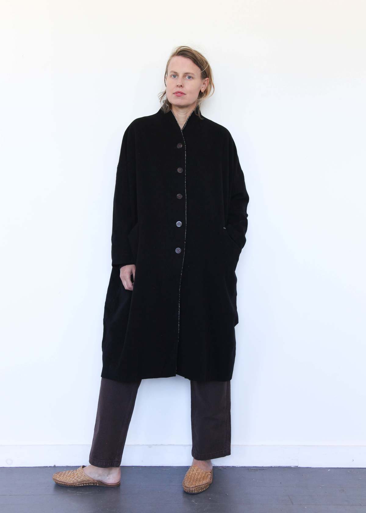 H+ HANNOH WESSEL  : Milena COAT コート H+ Hannoh Wessel | Coat Milena | Vermillion - The Phoenix