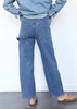 Jesse Kamm Patchfront Handy Pant - Cowboy Blue/Gold Stitch - Thumbnail 4