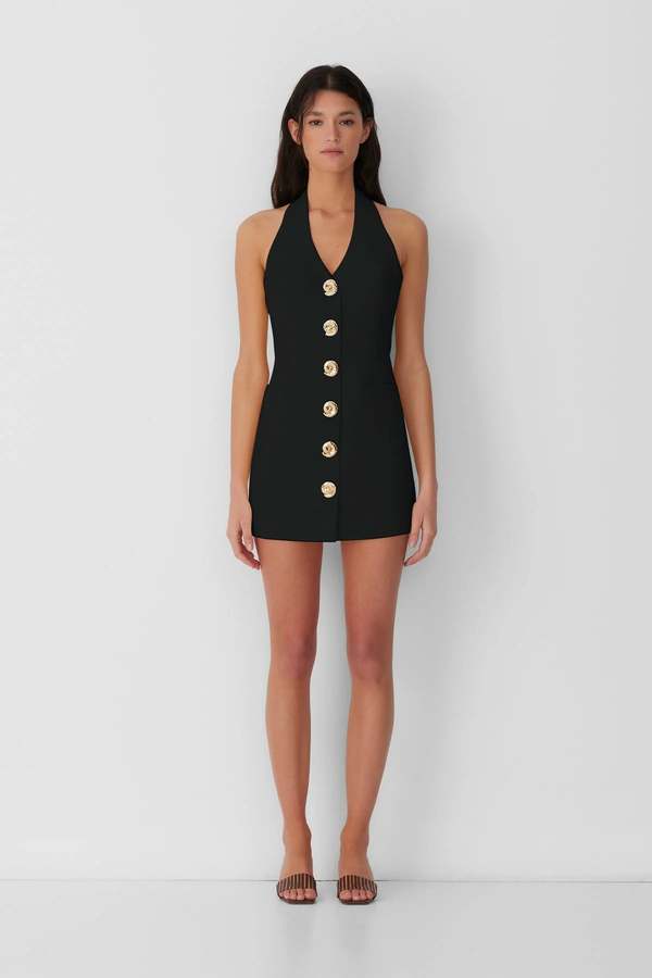 the wolf gang irida vest mini dress Irida Vest Dress - Butter