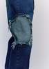 Edward Cuming Circle Window Jean - Mid Blue Wash Denim - Thumbnail 1