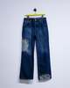 Edward Cuming Circle Window Jean - Mid Blue Wash Denim - Thumbnail 8