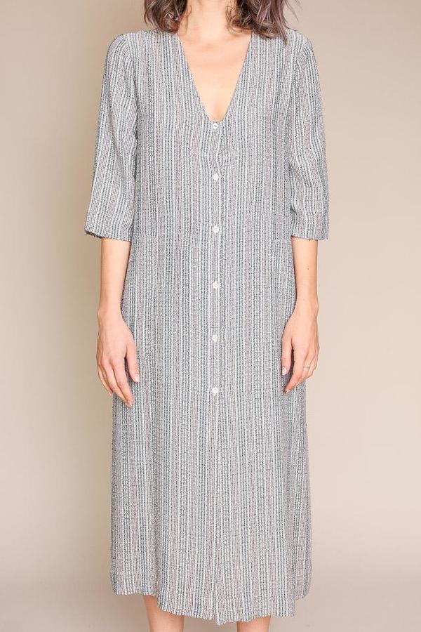 Raquel Allegra Duster Dress - Cream Stripe Raquel Allegra Duster Dress - Cream Stripe
