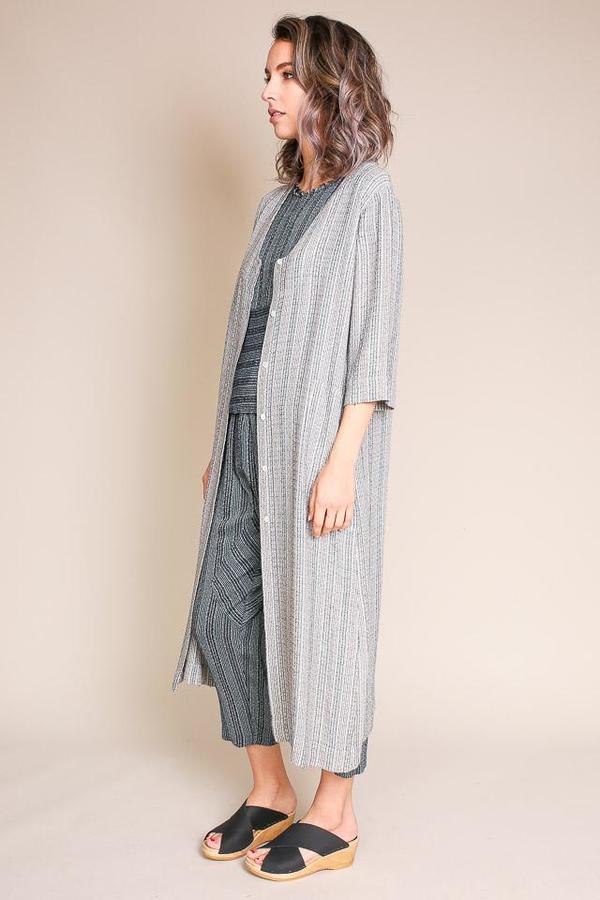 Raquel Allegra Duster Dress - Cream Stripe Raquel Allegra Duster Dress - Cream Stripe