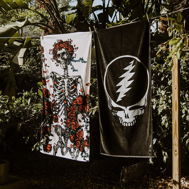 Slowtide Skull & Roses Bertha Beach Towel