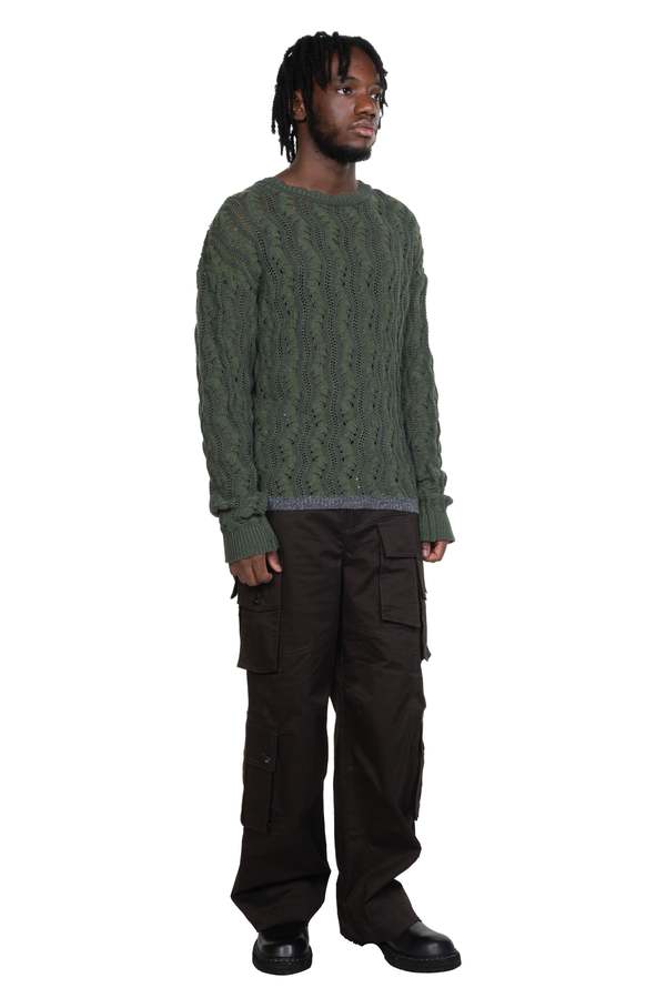 ANDERSSON BELL Two Tone Wave Crew-Neck Sweater | Garmentory ANDERSSON BELL Two Tone Wave Crew-Neck Sweater | Garmentory