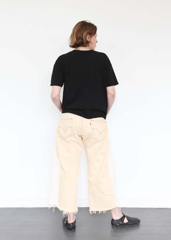 デニム・ジーパン B SIDES 'Vintage Lasso' jeans Beige B Sides Vintage Lasso Jean in Vintage Ecru Curated at Jake
