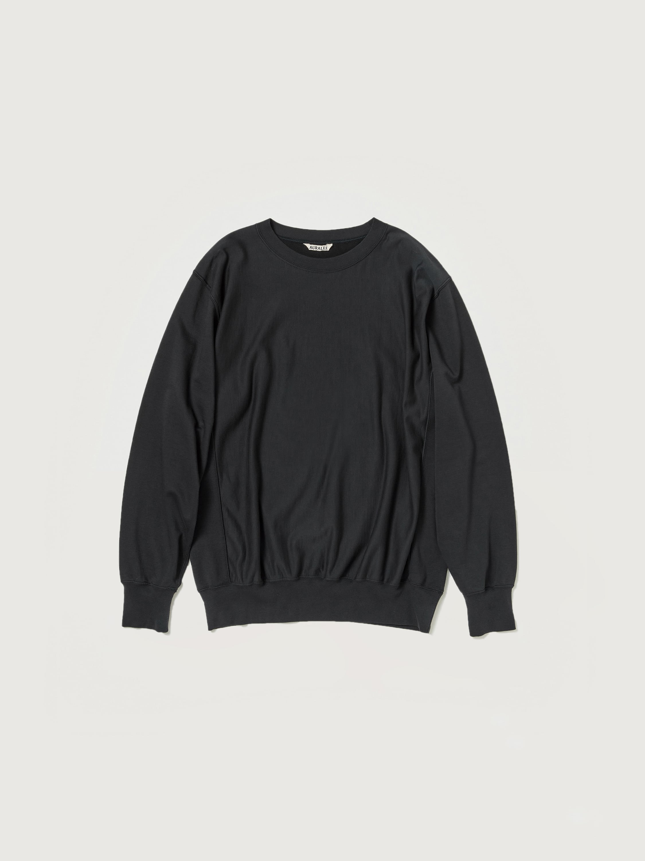 Auralee Elastic High Gauge Sweat Pullover - Gray Beige