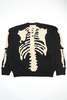 Kapital 5G Wool Knit BONE Crew Sweater - Black - Thumbnail 1