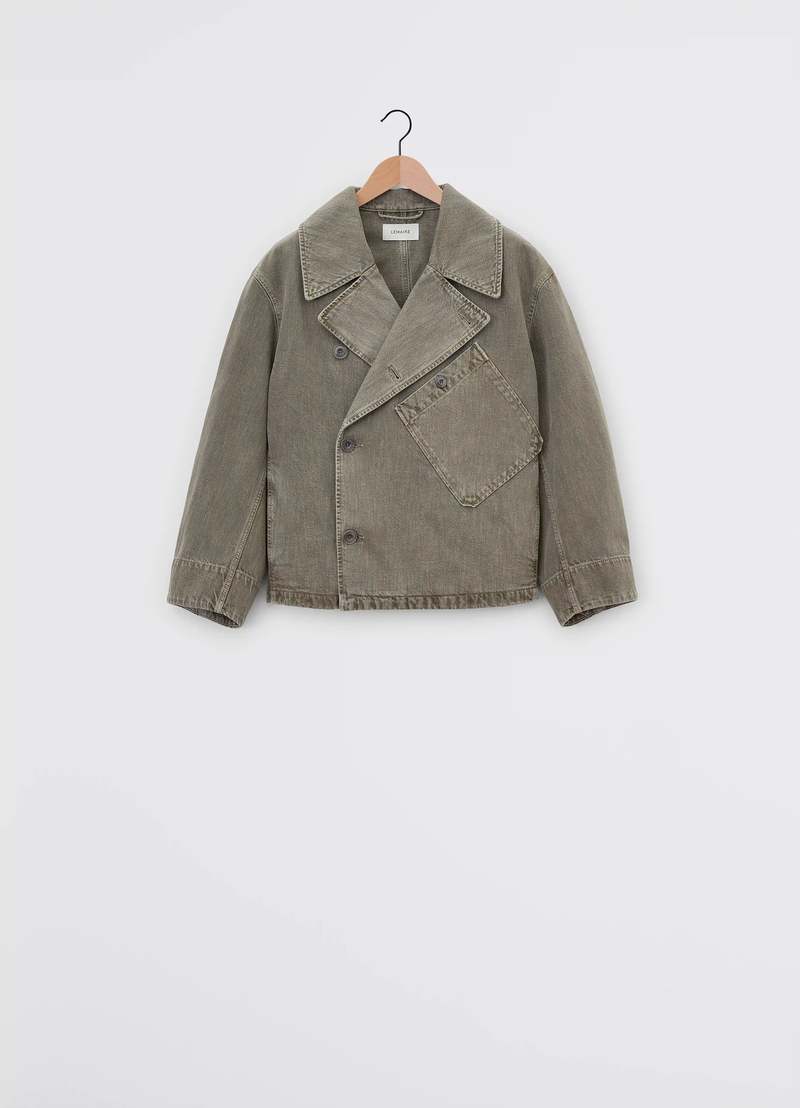 美品 LEMAIRE DISPATCH JACKET CIGAR Lemaire Dispatch Jacket Indigo Denim | Cultizm