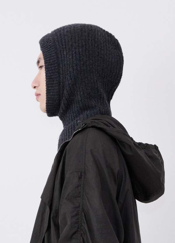 Lemaire Lambswool Hood - Anthracite Melange | Garmentory