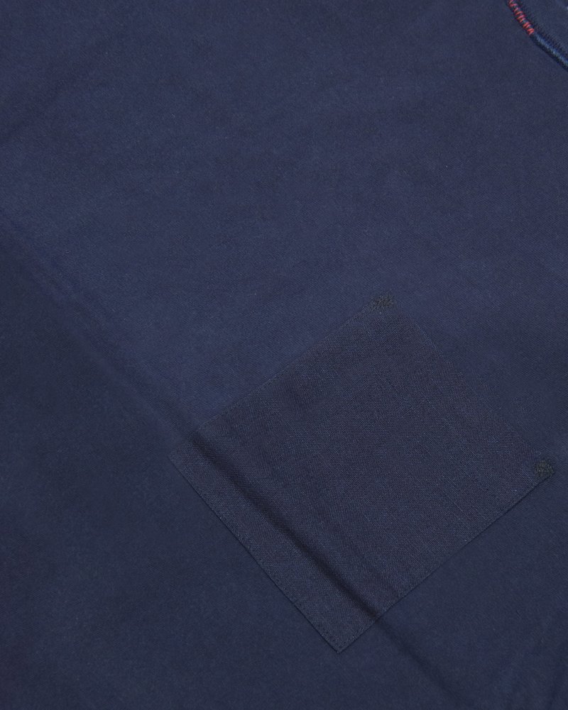 Blue Blue Japan Raw Hem Long Sleeve Tee