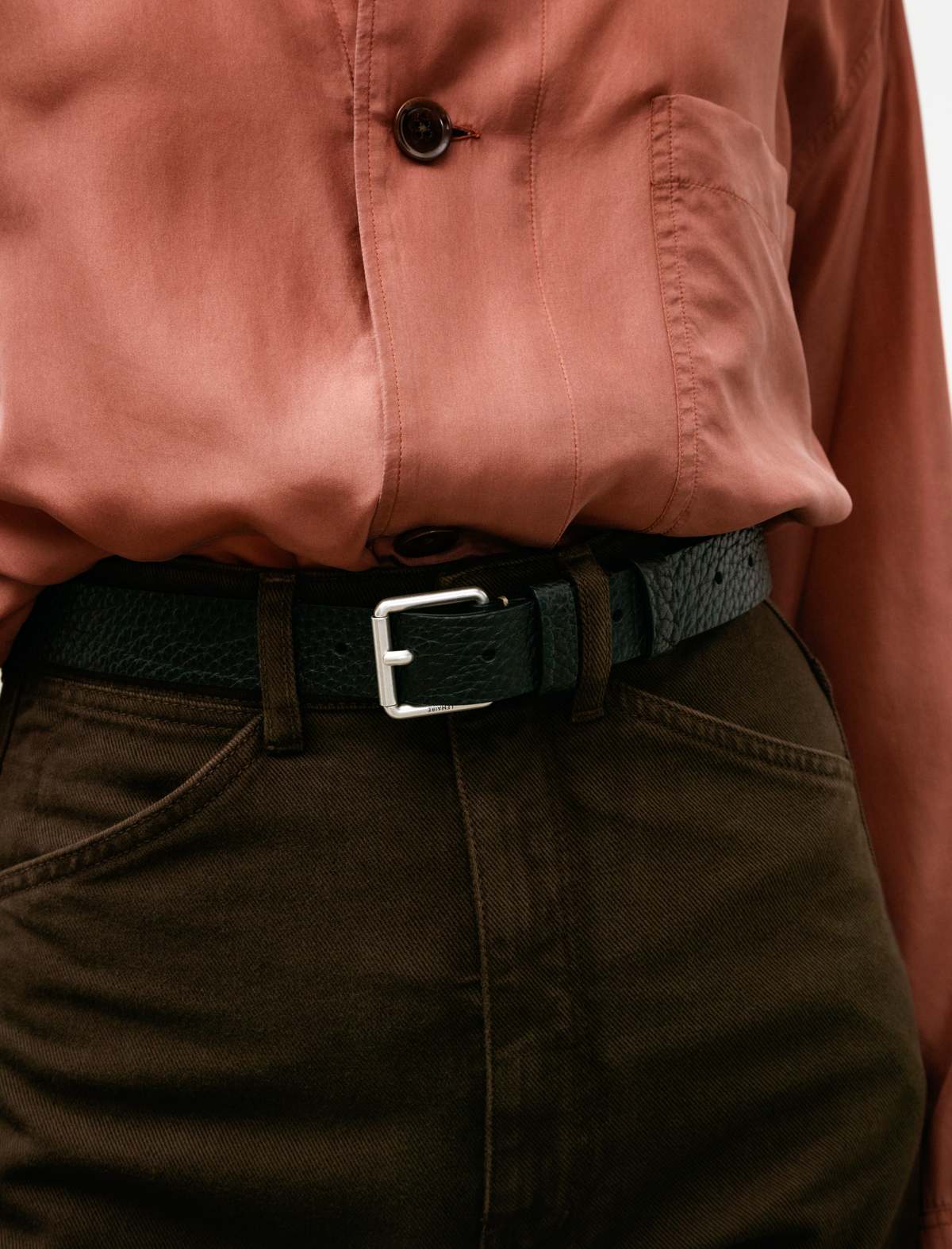 Lemaire Reversed Belt 30 - Black | Garmentory
