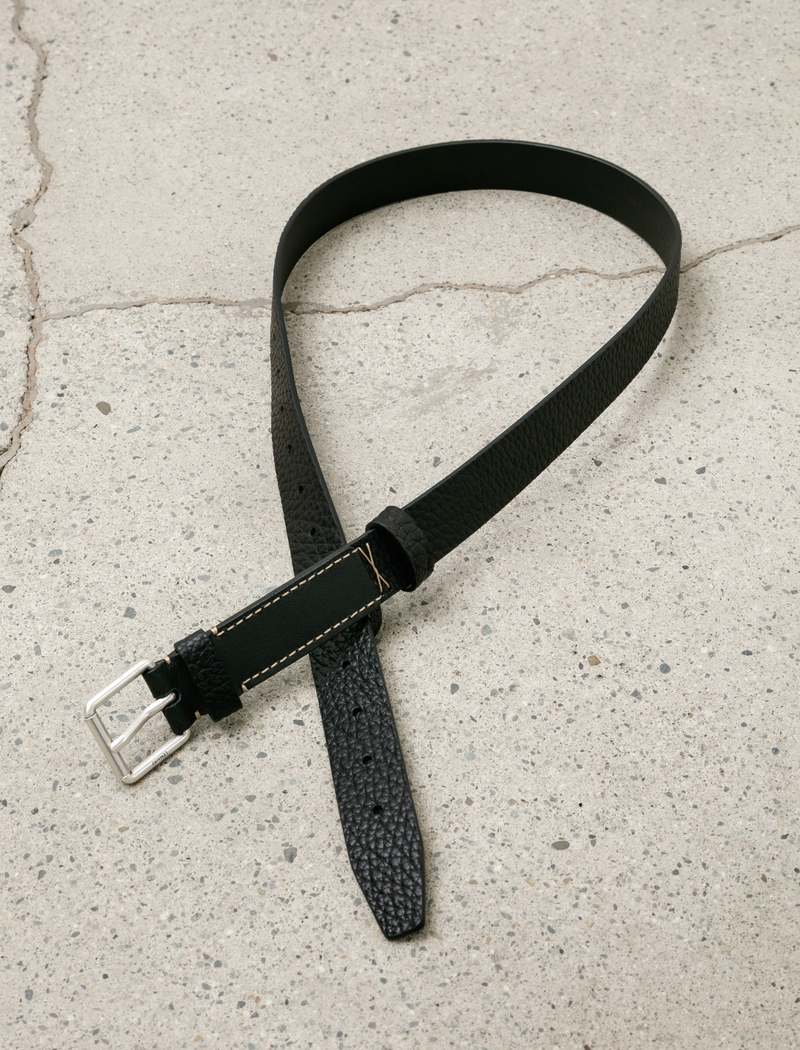 小物 LEMAIRE REVERSED BELT 30 BLACK 75cm Lemaire Reversed Belt 30 - Black | Garmentory