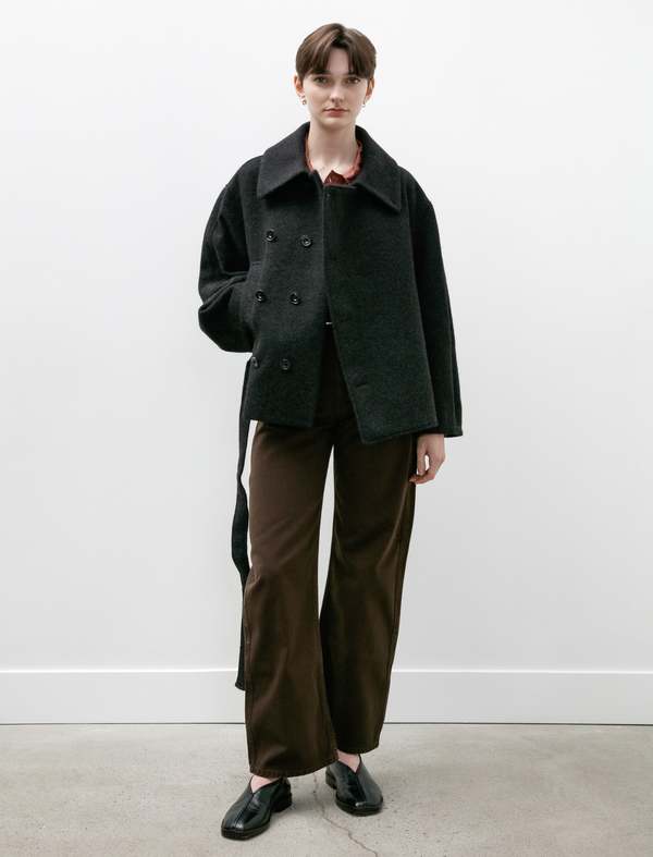 【関税込み】LEMAIRE ブラウン Asymmetrical Bathrobe コート LEMAIRE Brown Asymmetrical Bathrobe Coat Lemaire