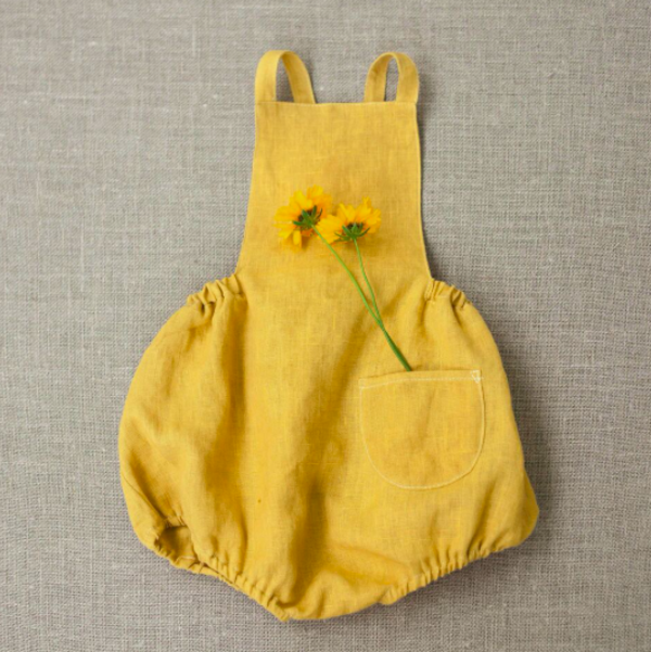 Soor Ploom Oona Romper Chamomile | Garmentory