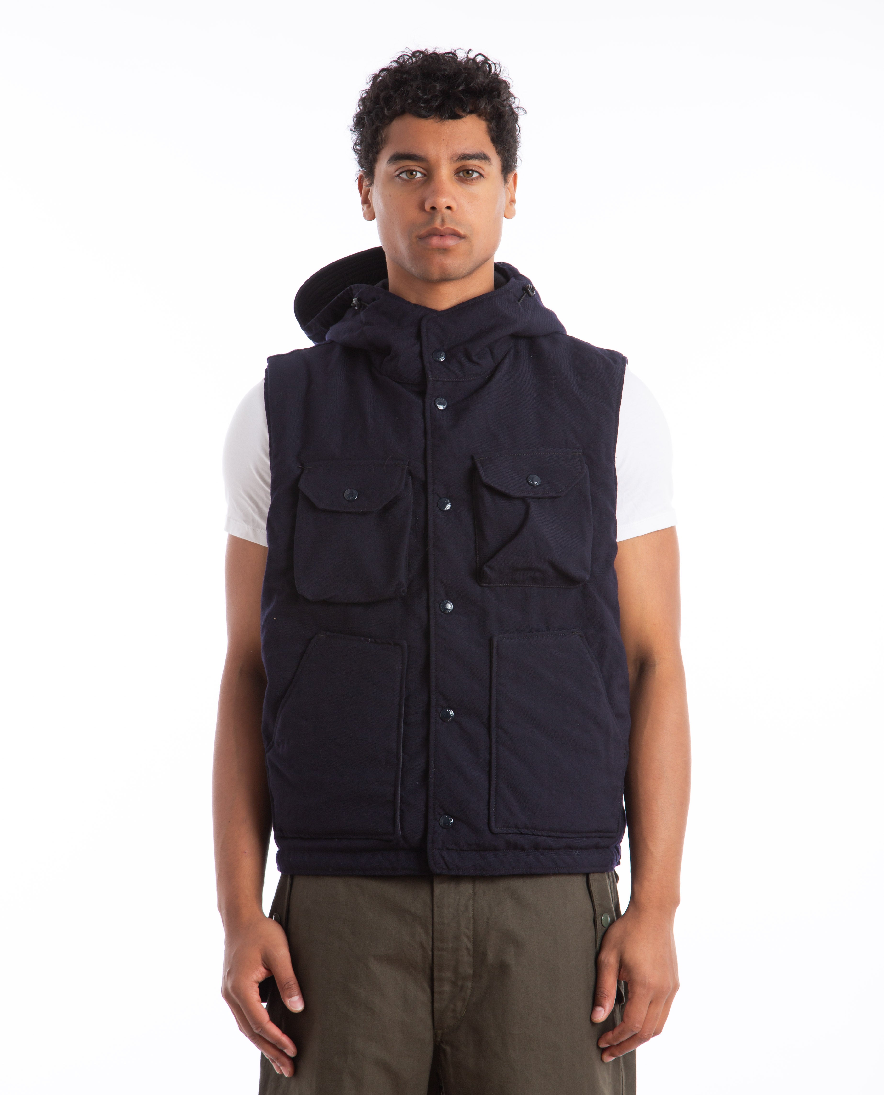 Engineered Garments Field Vest - Dark Navy | Garmentory