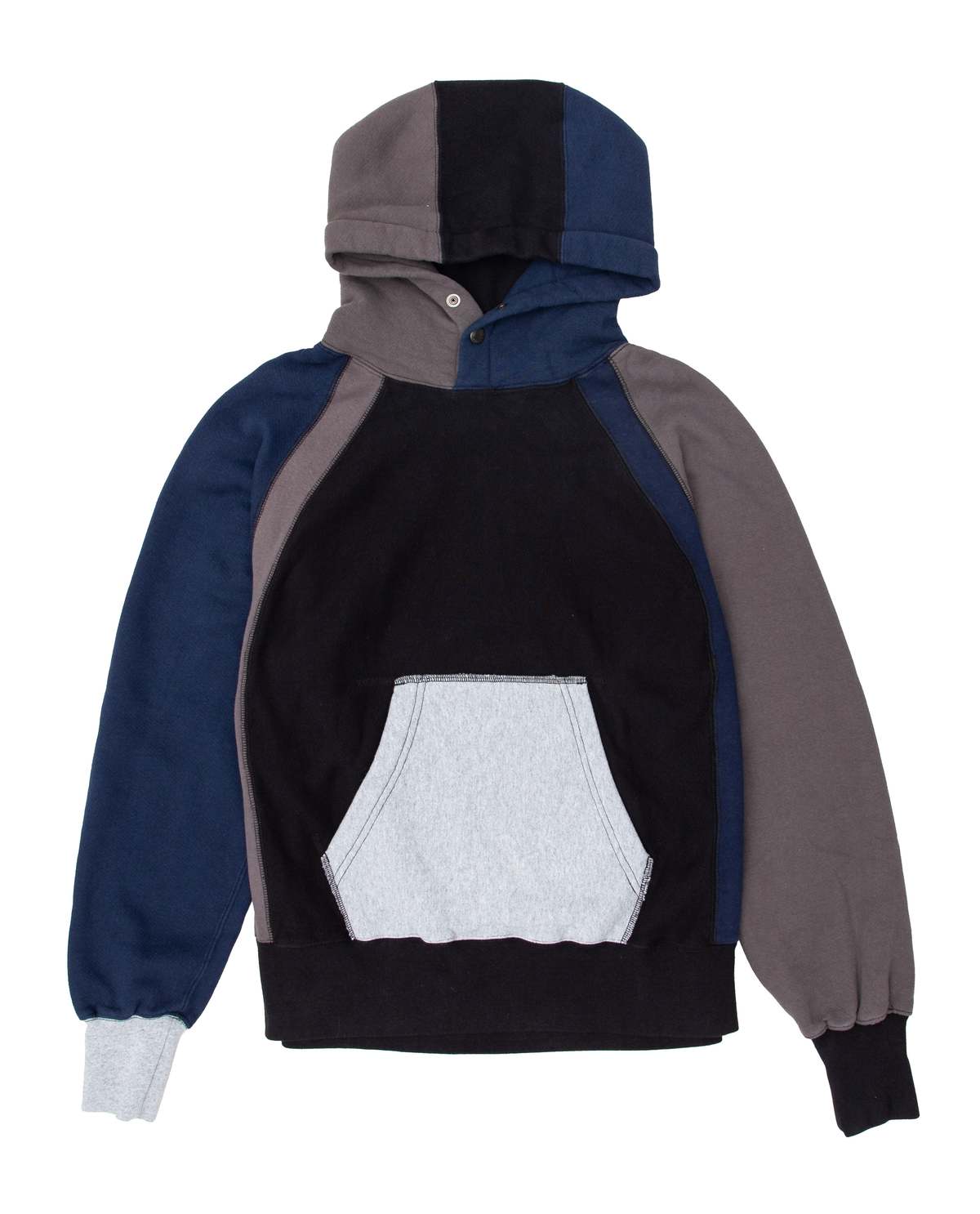 Engineered Garments Raglan Hoody - Black Combo | Garmentory