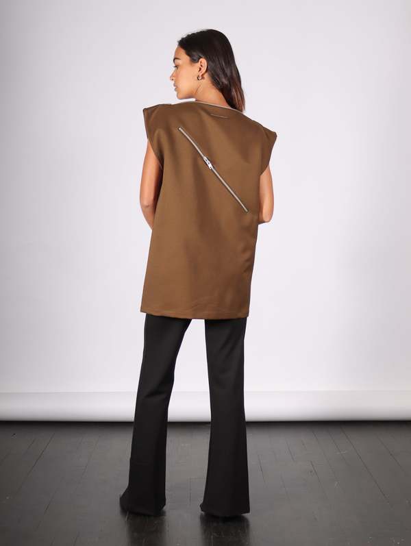MM6 / ジレ MM6 Maison Margiela Zipper Top - Khaki | Garmentory