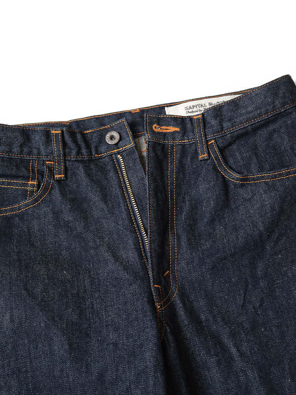 Pantalon Jeans évasé Kapital Crazy Dixie - Denim 14 Oz, Taille 30 - Indigo - Occasion Parfait état