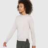 Santicler ELLEN NOTCHED NECKBAND MERINO WOOL SWEATER - MARCONA - Thumbnail 2