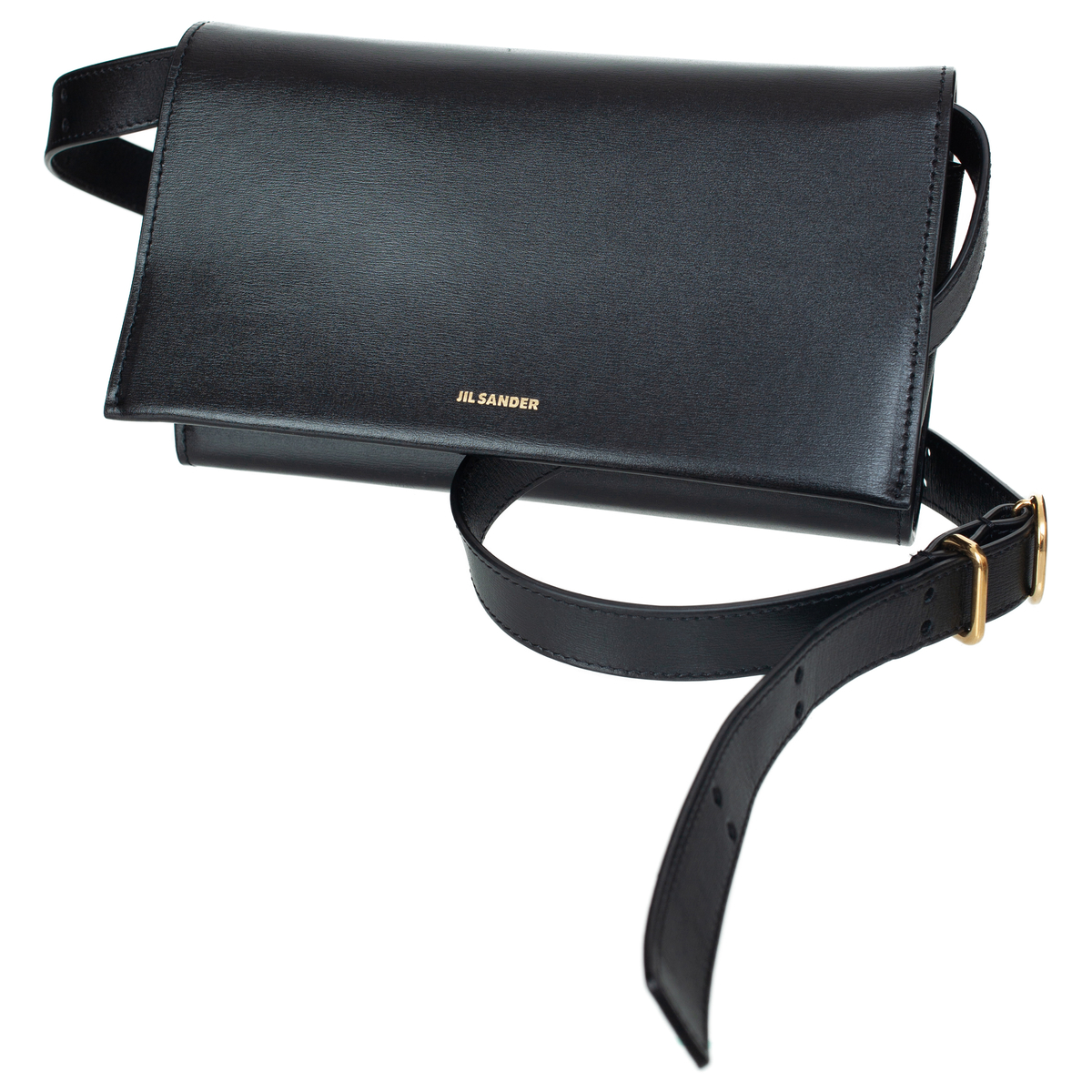 Jil Sander All Day Leather Bag - Black | Garmentory