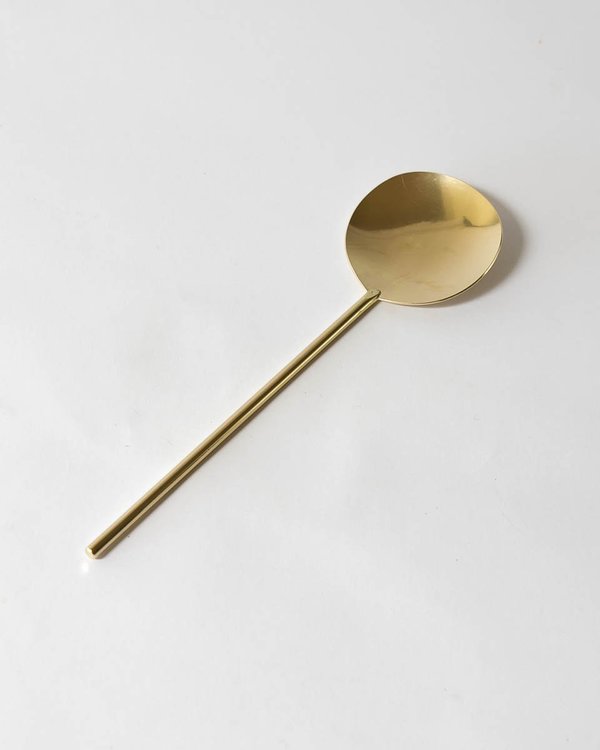 Lue Brass Handmade Brass Serving Spoon Lue Brass Handmade Brass Serving Spoon
