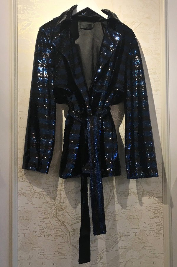 RtA 'Maxwell' Sequin Striped Trench RtA 'Maxwell' Sequin Striped Trench