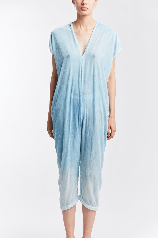 Miranda Bennett Velvet Everyday Jumpsuit - Light Indigo Miranda Bennett Velvet Everyday Jumpsuit - Light Indigo