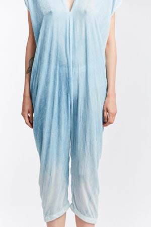 Miranda Bennett Velvet Everyday Jumpsuit - Light Indigo Miranda Bennett Velvet Everyday Jumpsuit - Light Indigo